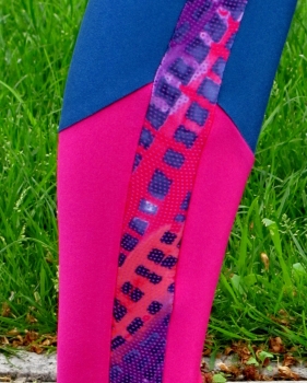 Preview: Leggins with side lack-strips / colored legs