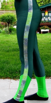 Leggins with side lack-strips / colored legs - Kopie